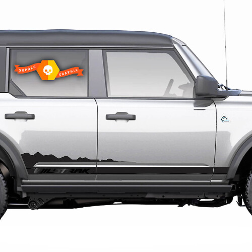Side Door Mountain Rocker Panel Splash Graphics Decal Stickers for Ford Bronco