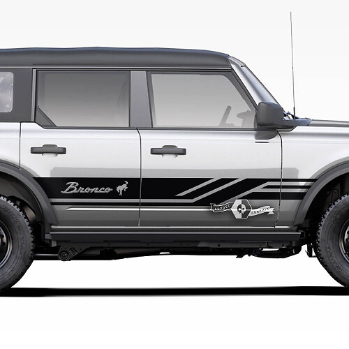 Side Door Line Stripes Decal Stickers for Ford Bronco