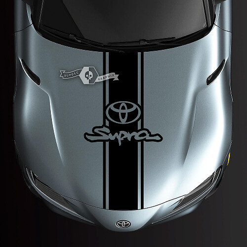 Toyota Supra MK V A90 A91 Hood Stripe Graphics Decal Sticker