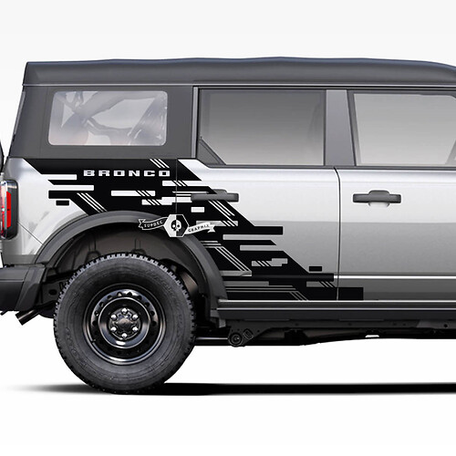 Side Fender Ford Bronco Graphics Splash Decals Stickers Bed Fender 