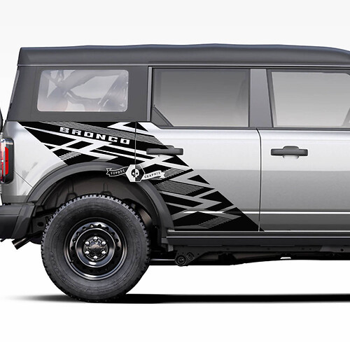 Side Bed Ford Bronco Rear Fender Graphics Splash Decals Stickers