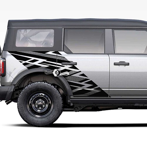 Side Bed Rear Fender Splash Graphics Decals Stickers for Musclecar horse