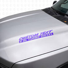6.0L Turbo Diesel Hood Vinyl Decals Kit For Musclecar F250 F350 _2