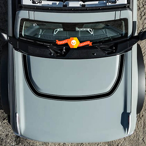 Ford Bronco Hood Trim Smooth Vinyl Decals Sticker Graphics