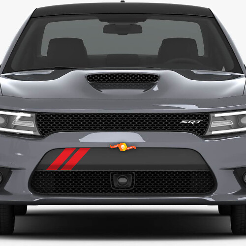 Front Bumper Hash Stripes Decals Stickers for Dodge Charger