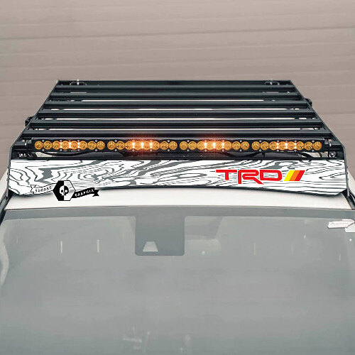 TRD Topographic Style Roof Rack Vinyl Decal for Toyota 4Runner 2014-2023