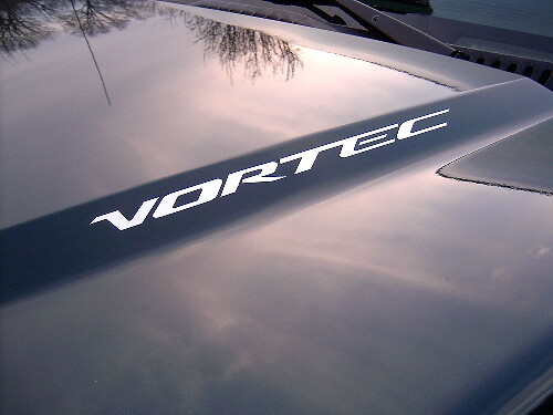 2 VORTEC Hood sticker decals emblem Chevy Silverado GMC Sierra Avalanche