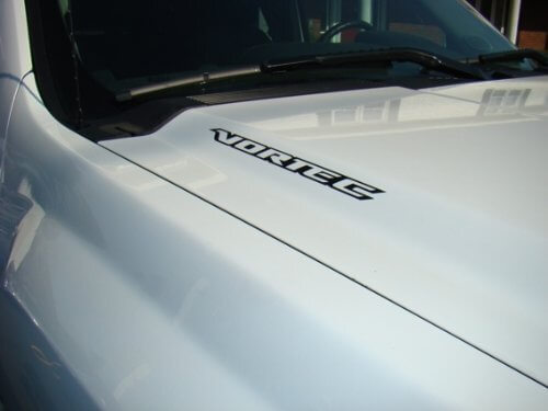 Vortec Logo Hood Vinyl Decal Sticker for Chevrolet Silverado