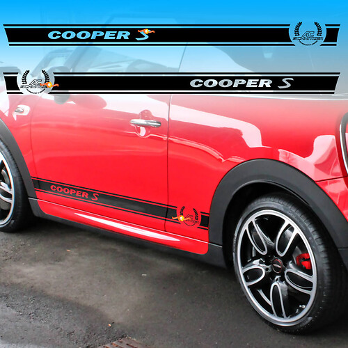 AC Schnitzer Outline Stripes Side Vinyl Decal Sticker for MINI Cooper