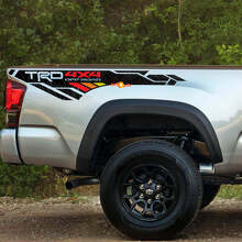 TRD-Style 4x4 Off Road Topographic Bedside Vinyl Decal Sticker for Toyota Tacoma 2005-2020_2