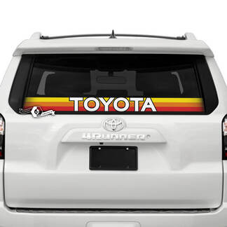 Toyota Windshield Rear Window SunSet TriColor Vinyl Logo Decals Stickers for Toyo