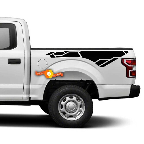 Pair Side Stripe Bed Decals Wrap Graphics Vinyl Sticker for Musclecar truck