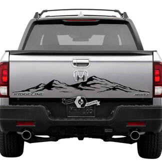 Rear Honda Ridgeline Mountains Vinyl Tailgate Decal Sticker Graphics Emblem Logo