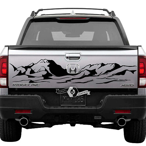Mountain Style Tailgate Vinyl Decal for Honda Ridgeline