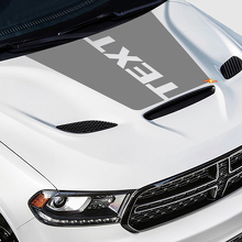 Blackout Custom Text Hood Vinyl Decal Sticker for Dodge Durango 2018-2020_3