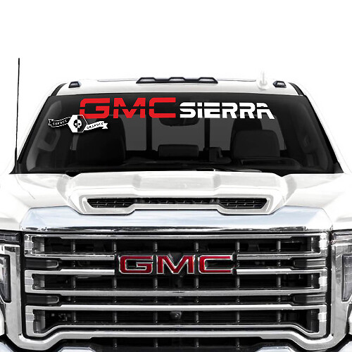 GMC Sierra Windshield Banner Vinyl Decal for Sierra 2500HD 2022