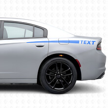 Personal Text with Stripes Side Vinyl Decal Sticker for Dodge Charger 2015-2026_2