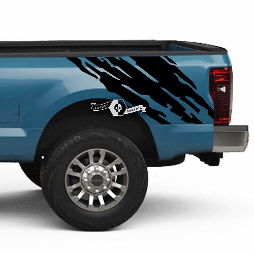 Body Fender Bed Mud Splash Decals for Musclecar Super Duty