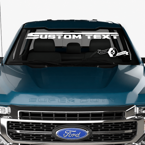 Windshield Retro Decals for Musclecar Super Duty