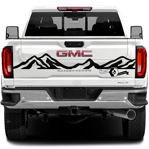 Mountain Range Tailgate Vinyl Decal for GMC Sierra 2500HD 2022-2023 