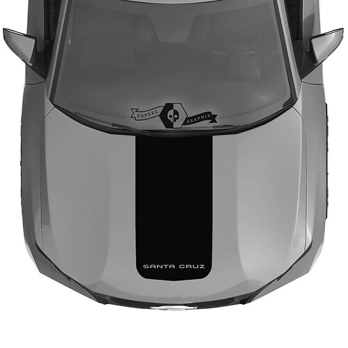 Hood Decal for Hyundai Santa Cruz Side Vinyl Stickers Decal Graphic