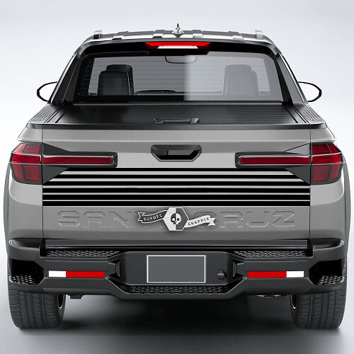 Rear Lines Vinyl Tailgate Decal Sticker Graphics fit to Hyundai Santa Cruz 2023
