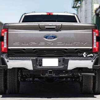 Tailgate Ford Super Duty 2023 Geometry Lines Vinyl Decals Stickers Graphics 
