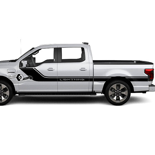 Fender Door Bed Lines Stripes Body Decals Graphics Vinyl for Ford F-150 Lightning