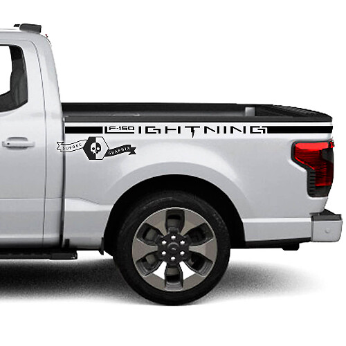 Fender Bed Lines Stripes Body Decals Graphics Vinyl Supdec Design for Ford F-150 Lightning