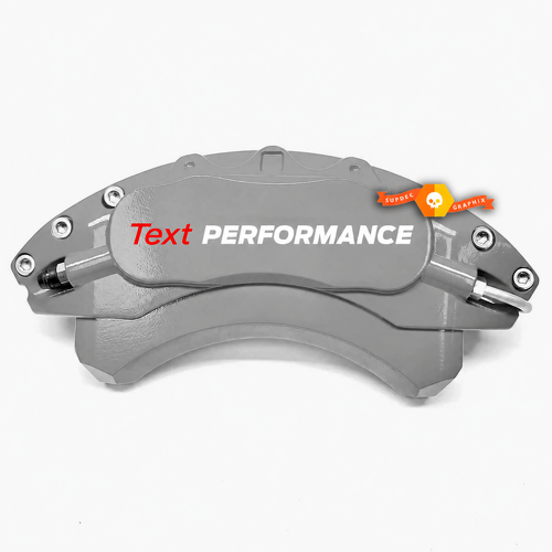 Text PERFORMANCE Red White Caliper Lettering Universal Vinyl Decal Sticker for Ford
