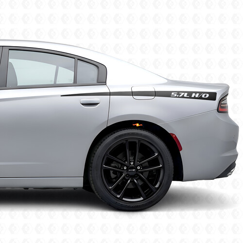 5.7L H/O Stripes Side Vinyl Decal Sticker for Dodge Charger 2015-2026