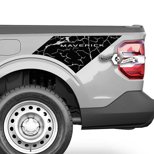 Bed Splash Spiderweb Side Graphics Decals Stickers for Ford F-150 XLT Maverick