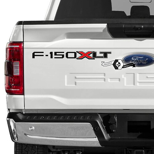 Tailgate Logo Side Graphics Decals Stickers for Ford F-150 XLT
