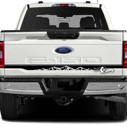 Tailgate Stripe Mountains Side Graphics Decals Stickers for Ford F-150 XLT