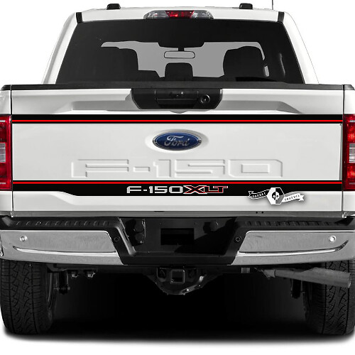 Tailgate Stripe Logo Side Graphics Decals Stickers 3 for Ford F-150 XLT