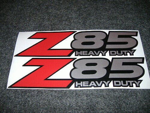 Z85 Heavy Duty Vinyl Decal Set for GMC Sierra Yukon Canyon