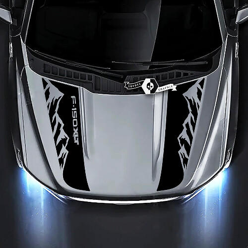Hood Mountains Graphics Decals Stickers 2 for Ford F-150 XLT