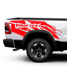 Mud Splash Bed Side Vinyl Decal Kit for Dodge Ram 1500 Rebel_2