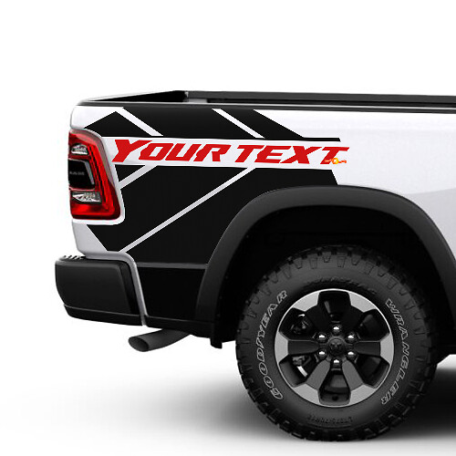 Custom Bed Side Vinyl Decal Kit for Dodge Ram 1500