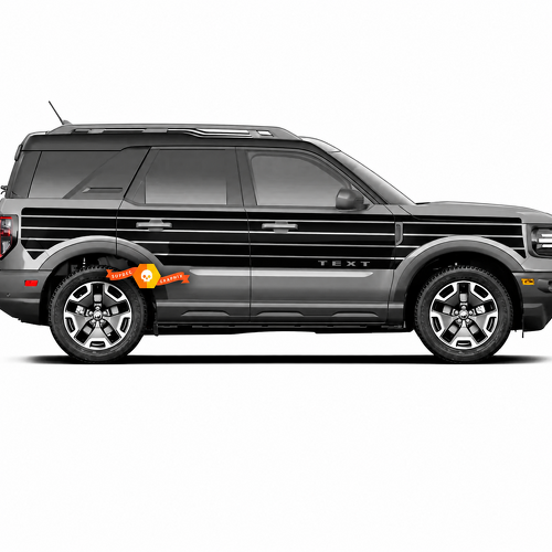 Custom Text Side Door Logo Stripes Vinyl Decals Stickers for Musclecar horse