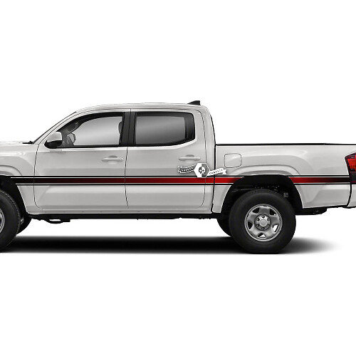 Pair Toyota Tacoma SR5 Doors Gradient Side Vinyl Decals Graphic Sticker