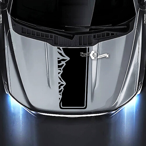 Hood Trim Mountains Graphics Decals Stickers for Ford F-150 XLT STX