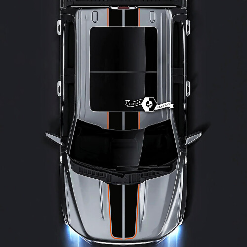 Ford F-150 XL XLT STX LARIAT Hood Roof Tailgate Graphics Side Decals Stickers 2 Colors