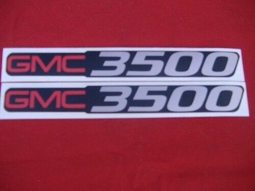 GMC 3500 Badge Vinyl Decals Kit for GMC Sierra 
