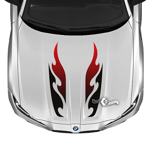  Hood Flame Vinyl Decal Set 2021+ BMW M3 G80 M4 G82 G83