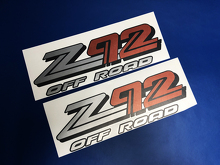Z92 Off Road Vinyl Decal Set for GMC Sierra Yukon Canyon_3