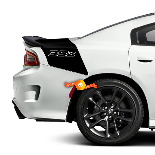 392 Style Tailband Rear Stripe Vinyl Decal Kit for Dodge Charger 