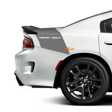 Custom Text Rear Tailband Stripe Vinyl Decal Kit for Dodge Charger_2
