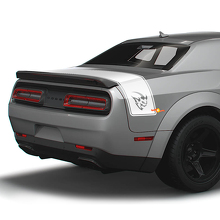 Demon Style Rear Trunk Stripe Vinyl Decals for Dodge Challenger_2