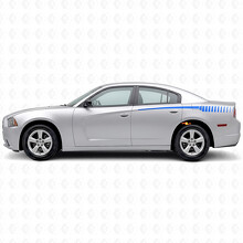 Strobe Style Stripes Bedside Vinyl Decal Sticker for Dodge Charger 2011-2014_2